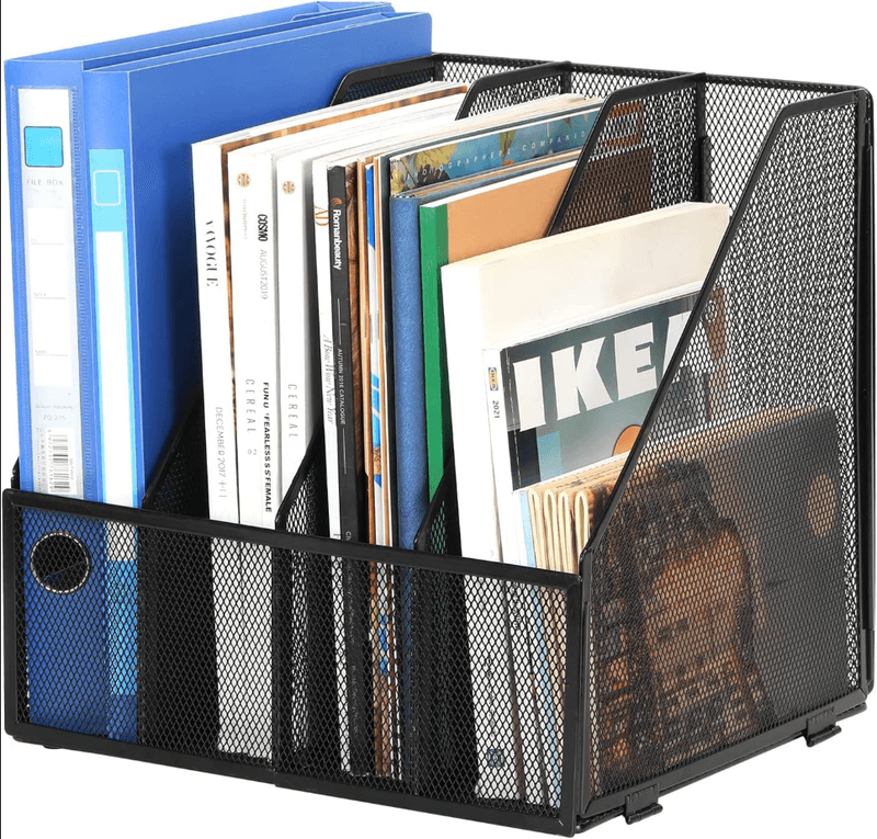 Senhoglb bureau-tijdschriftenhouder van metaal, A4, zwart, nieuwjaarsaanbieding, top cadeauopties
