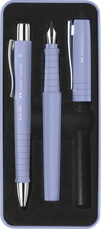 Faber-Castell Poly pen cadeauset - Bleke iris, 2 stuks