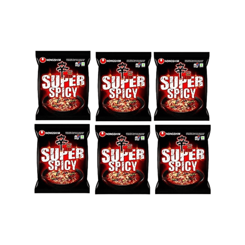 NongShim instant noedels Shin Red super pittig 6 x 120 g