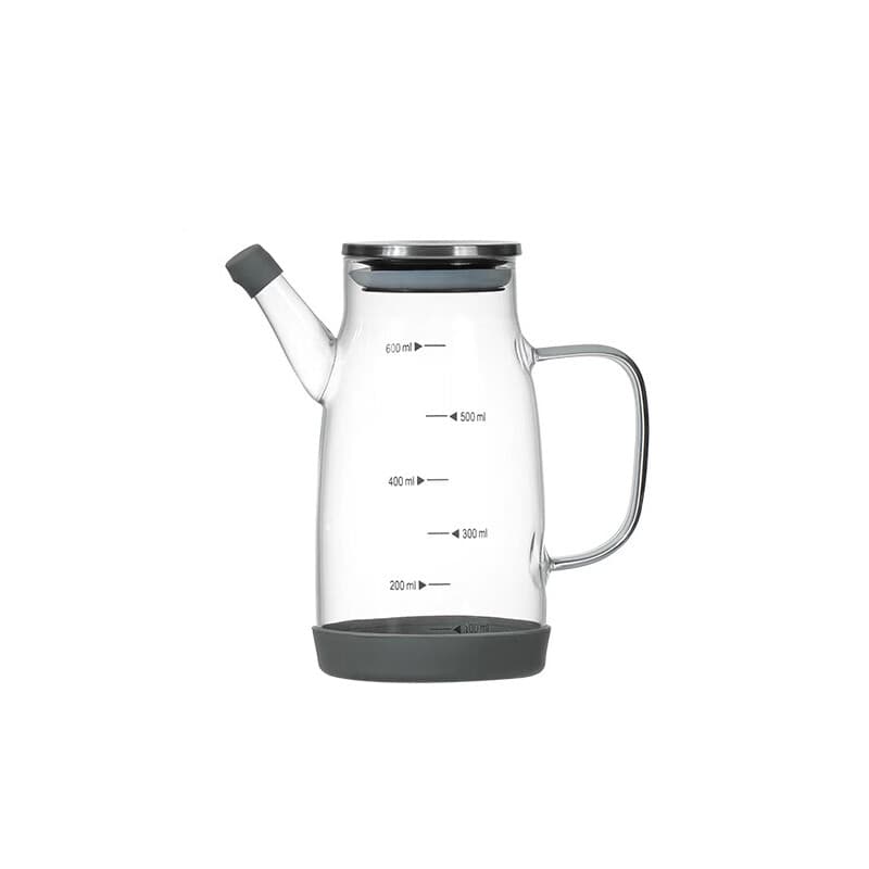 BJ 600ml Transparante Oliekan van Hoog Borosilicaatglas