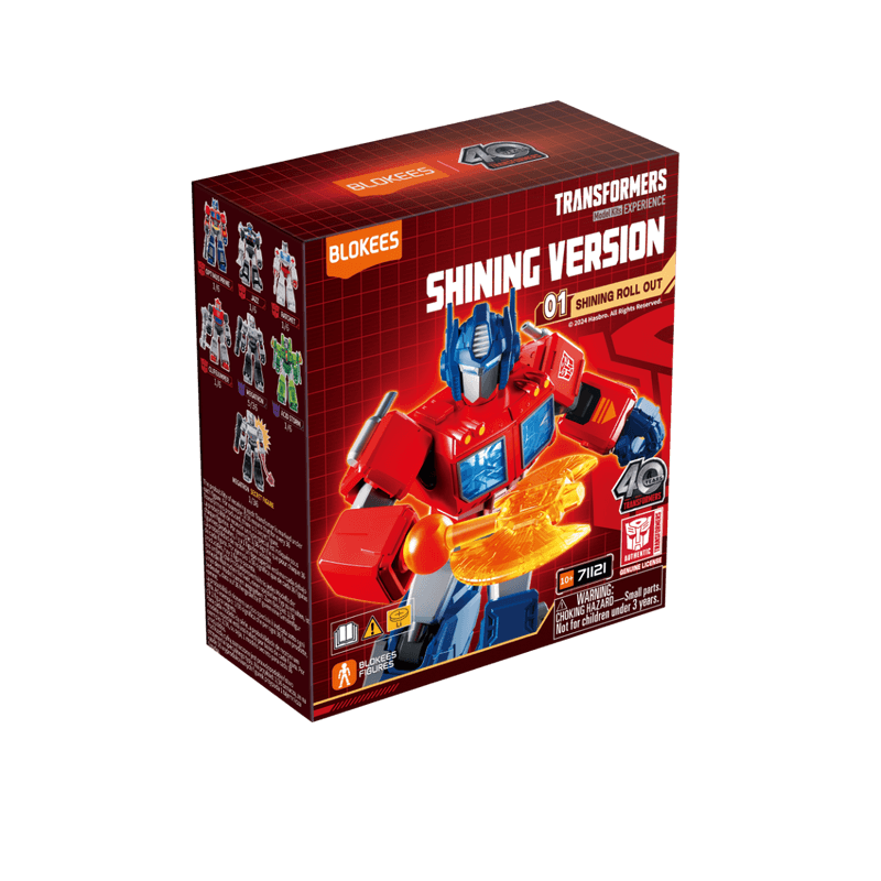 Blokees Transformers Roll Out-verrassingsactiefiguur modelkit, glanzende versie 01, willekeurige ontwerp, decoratie voor thuis, verzamelbaar cadeau voor kinderen en volwassenen
