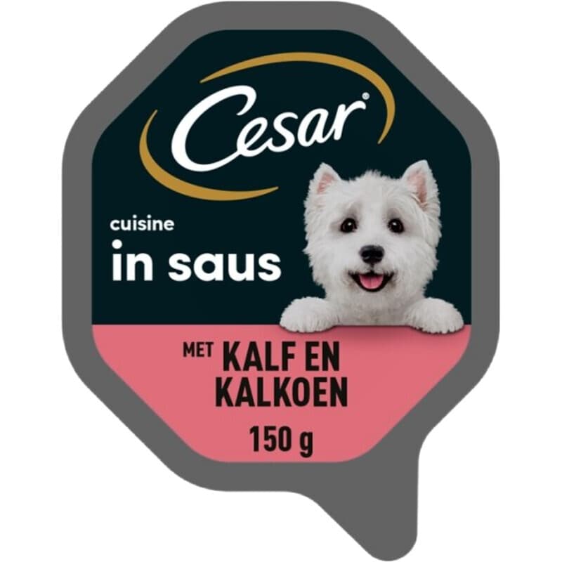 Cesar Premium Hondenvoer Kalkoen&Kalf Hoog Eiwit 150g