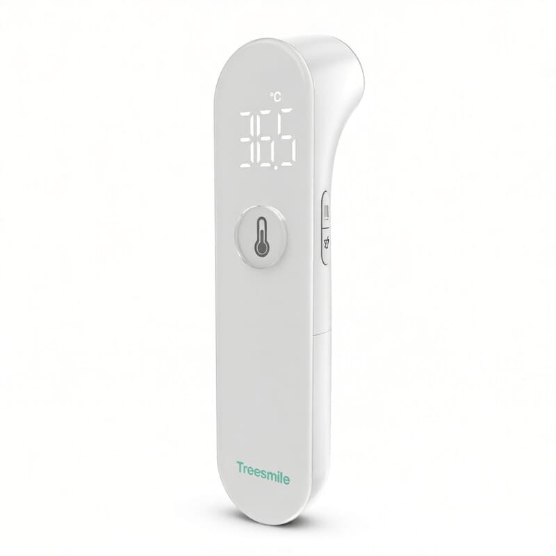 Treesmile FC-IR209 LED Infrarood Thermometer Wit Voorhoofd & Object Dubbele Modus Thuisgebruik Helder LED Display Hele Familie Directe Temperatuurmeting
