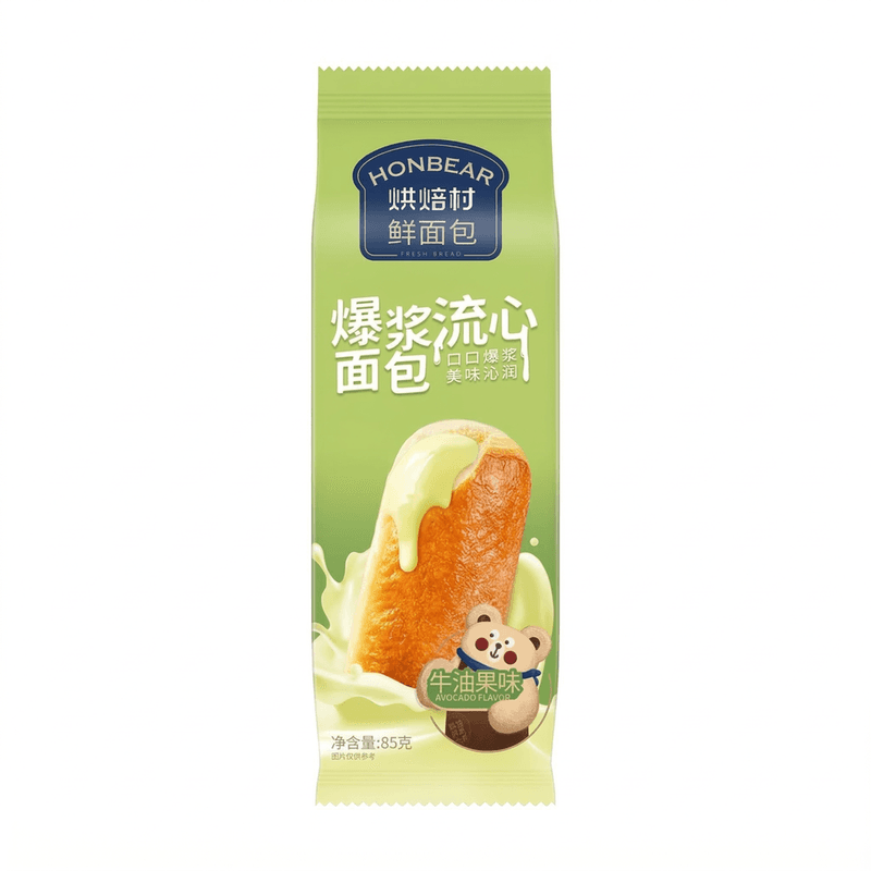 Bakery Village Explosiestijl lava-vulling broodje (avocadosmaak) 85 g