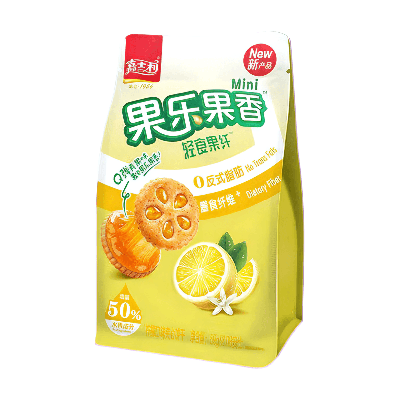 Jiashili Fruitige Biscuitkoekjes (Citroensmaak) 59g