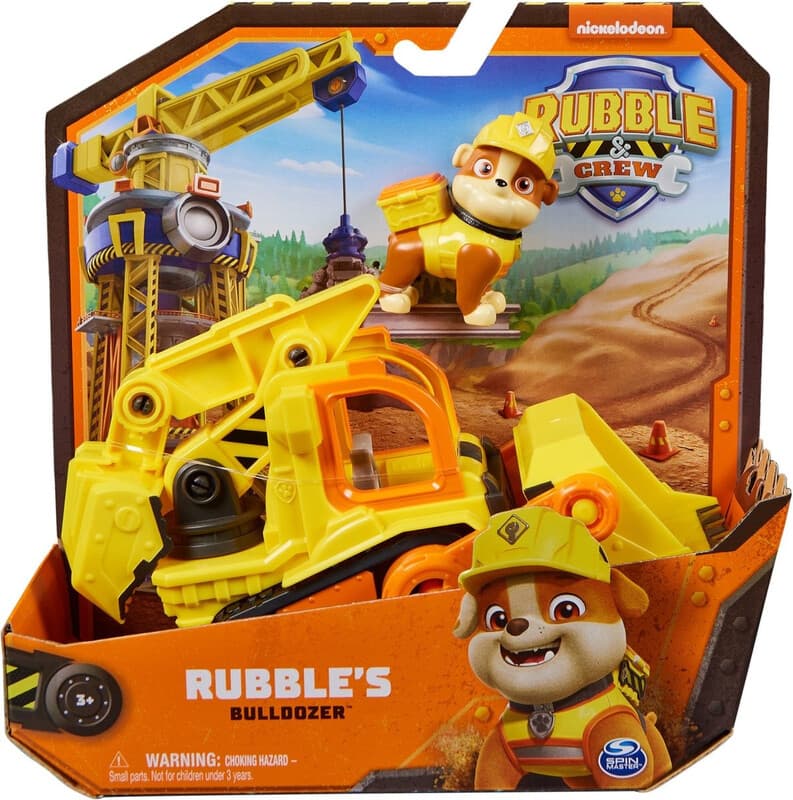 Paw Patrol Rubble&Crew basisvoertuig - Meerkleurig, 12 x 7 x 21 cm