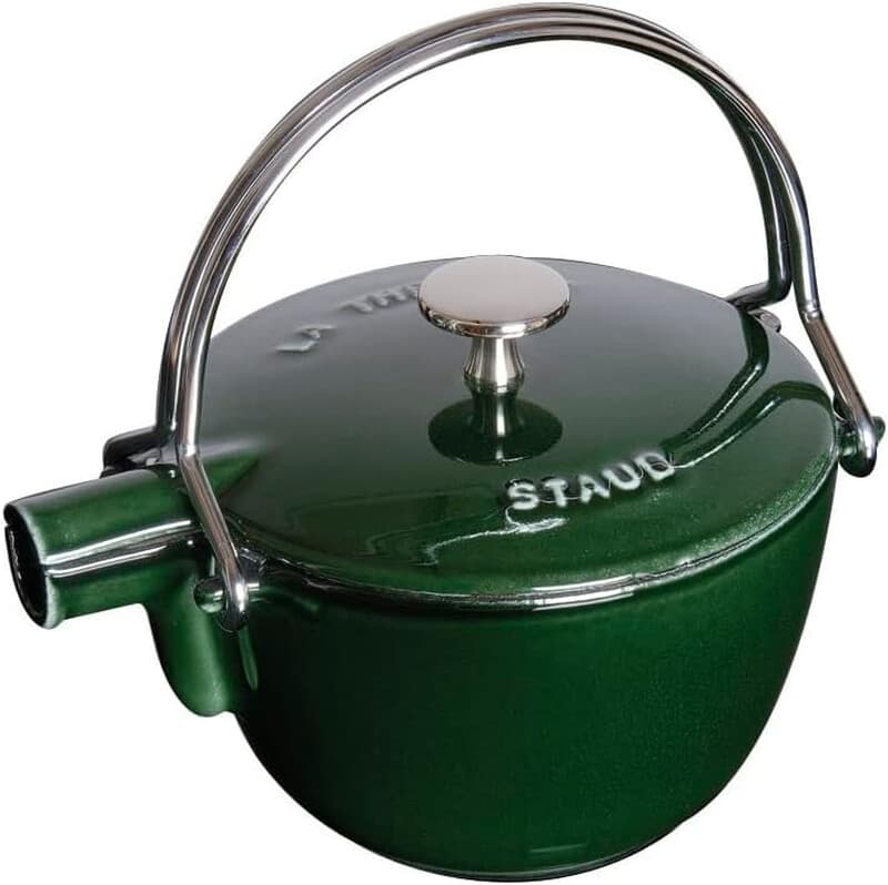 STAUB Classic ronde theepot 1,15 l basilicumgroen