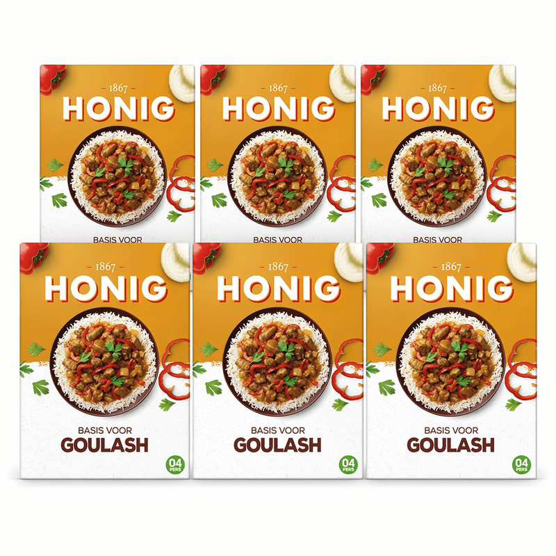 Honig Basis Voor Goulash - 6 x 36 g