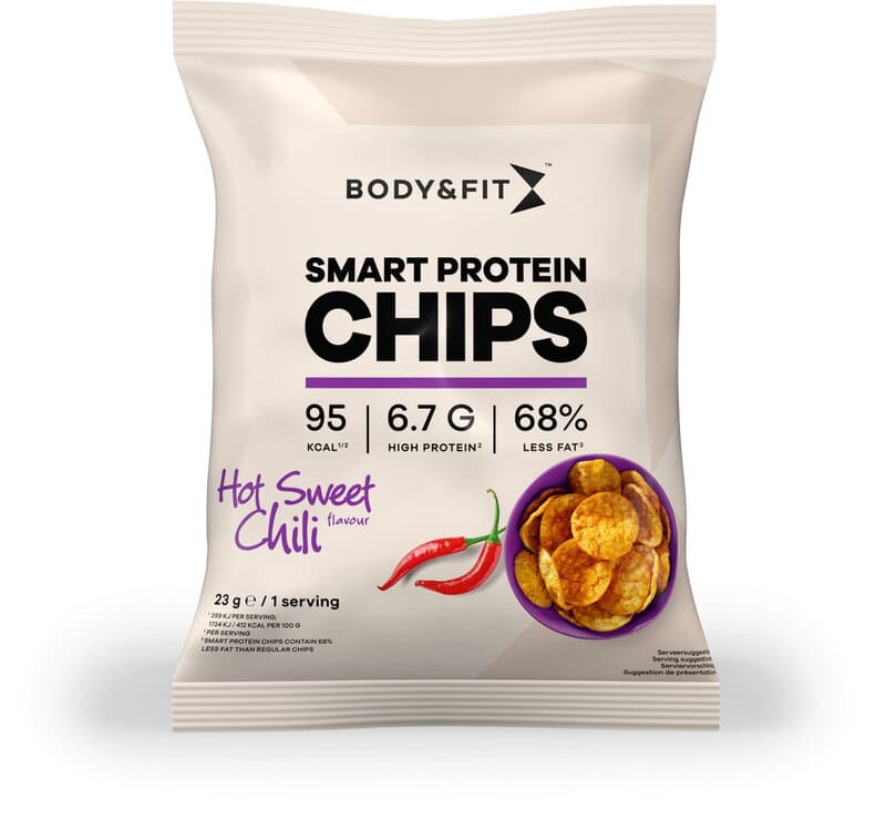 Body&Fit Smart Chips Pittig Zoete Chili 276 gram (12 zakjes)