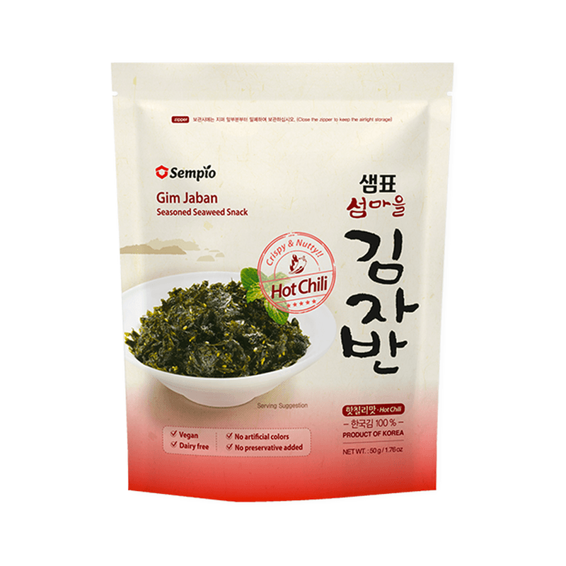 Sempio krokante zeewiersnack pittige chili 50 g