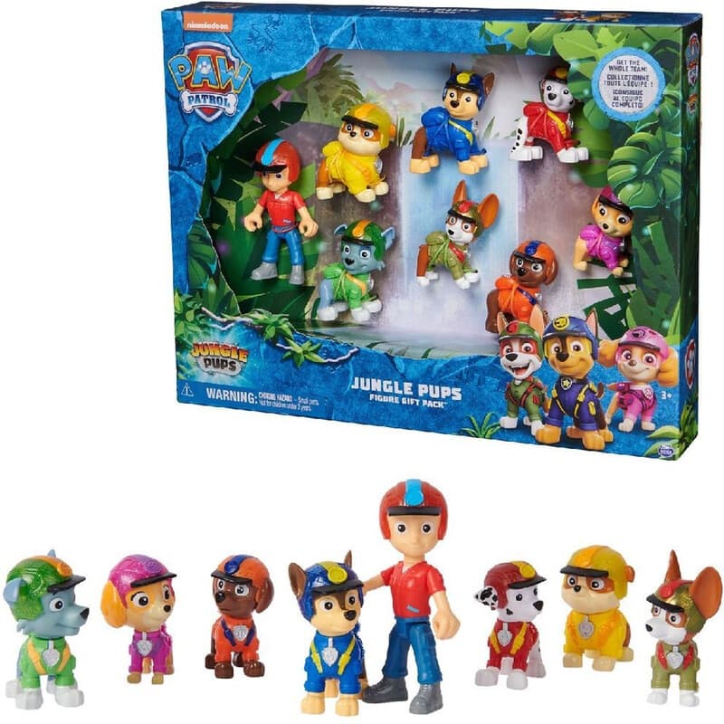 Paw Patrol Jungle Pups figuren cadeaupakket - 6068184, 8 figuren