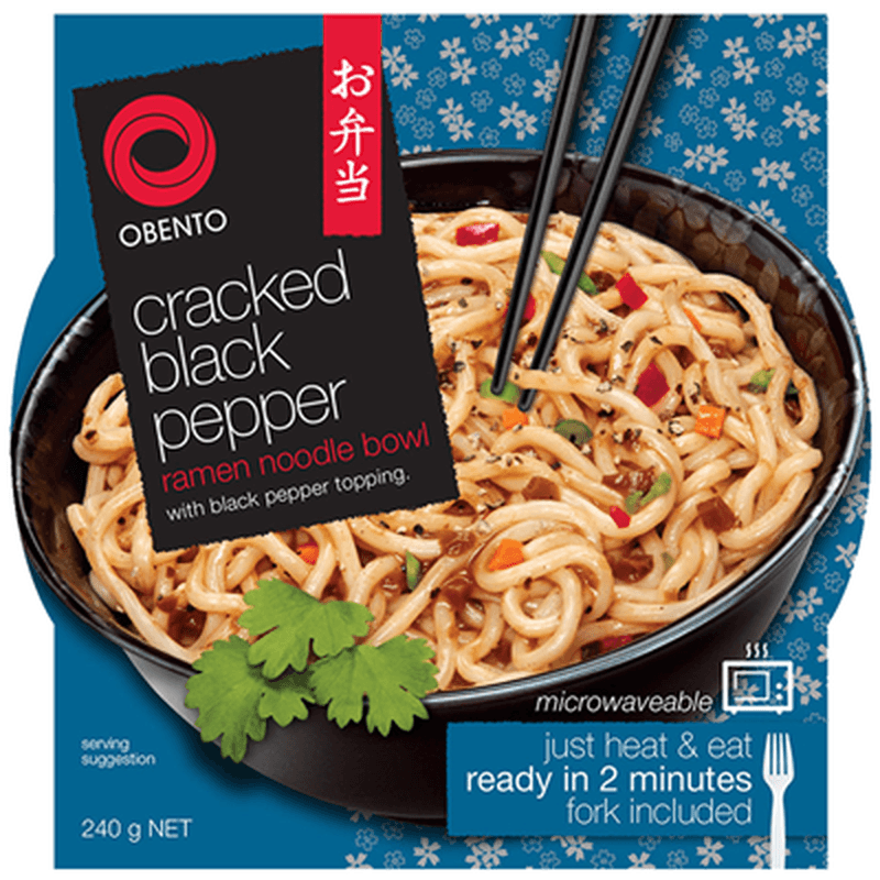 OBENTO ramen-noedelbeker met gebroken zwarte peper 240 g