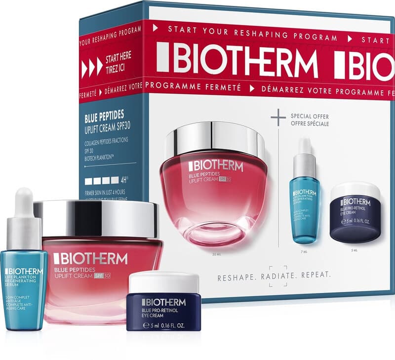 Biotherm BLUE PEPTIDES verstevigende crème SPF30 set 3 stuks