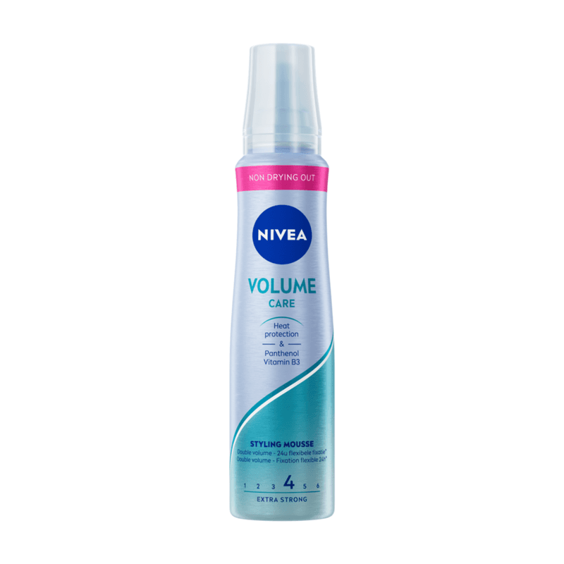 NIVEA Volume Care Styling Mousse - Haarmousse - Bevat Hydraterende Vitamine B3 - Haarverzorging -150 ml