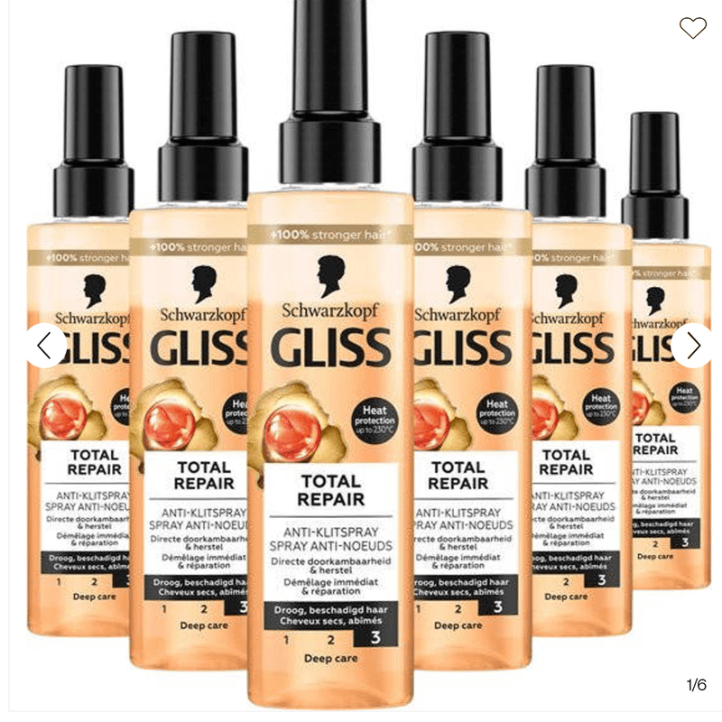 Schwarzkopf Gliss Kur Winter Hair Repair - 6 x 200 ml