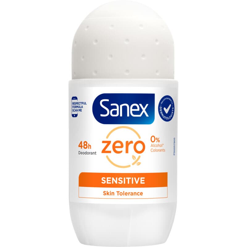 Sanex deo roll-on - Zero% gevoelige huid 50 ml