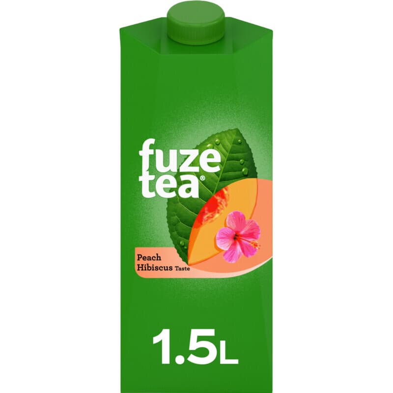 Fuze Tea Zwarte Thee Perzik Hibiscus Ijsthee - 1.5 L