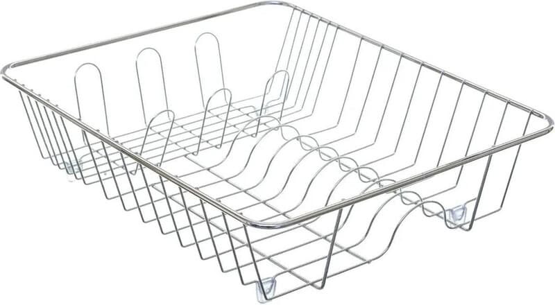 5five Zwarte metalen afwasrek - 39 x 33,5 x 10,5 cm