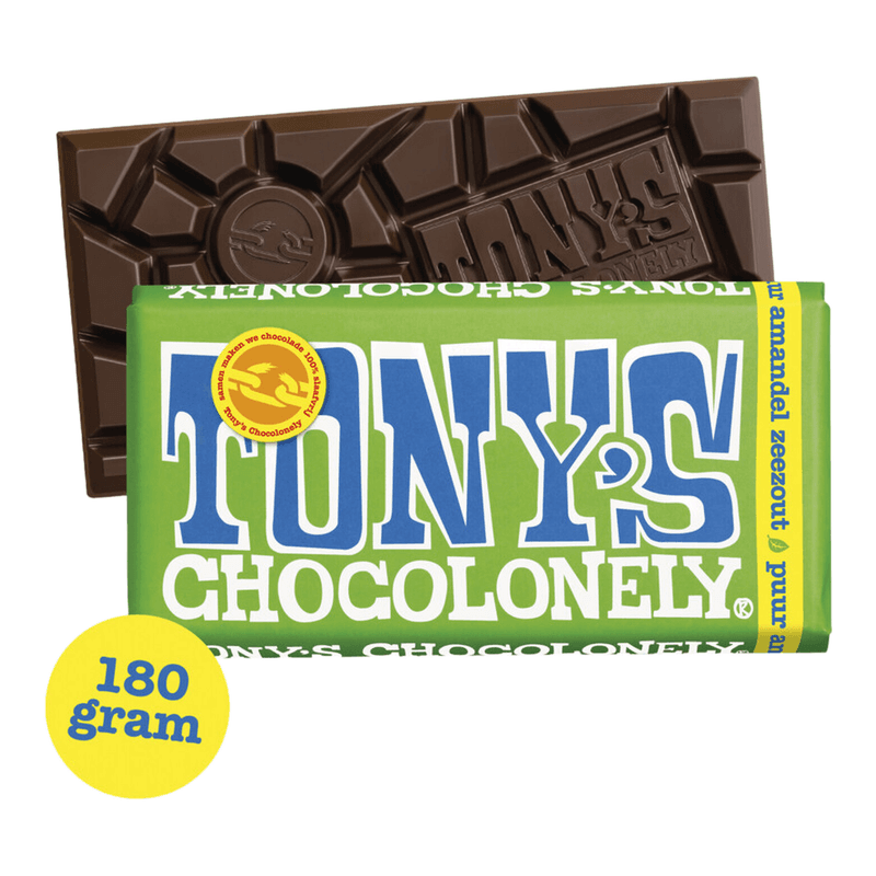Tony's Chocolonely Pure Amandel Zeezout - 180 g