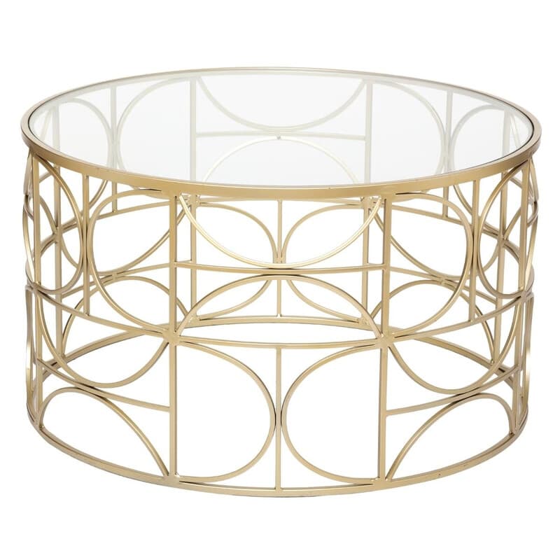 Atmosphera Artifice Salontafel - Goud, diameter 71 cm, hoogte 41 cm