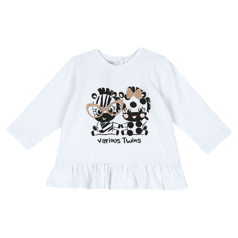 CHICCO T-shirt met lange mouwen, 56, wit
