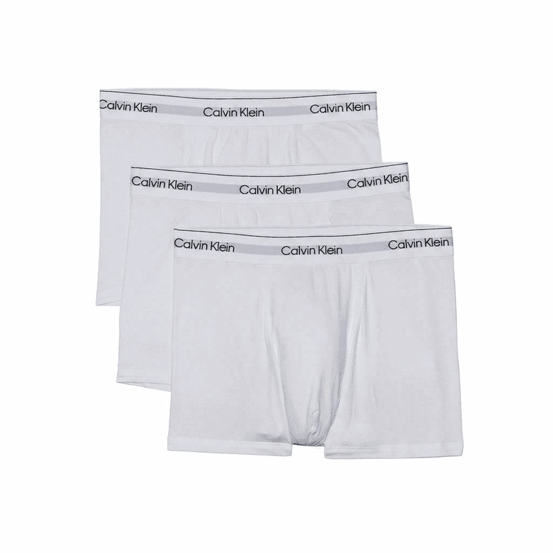 Calvin Klein Relaxed fit boxershorts, 3-pack, 100 3, voor heren, wit, 3XL