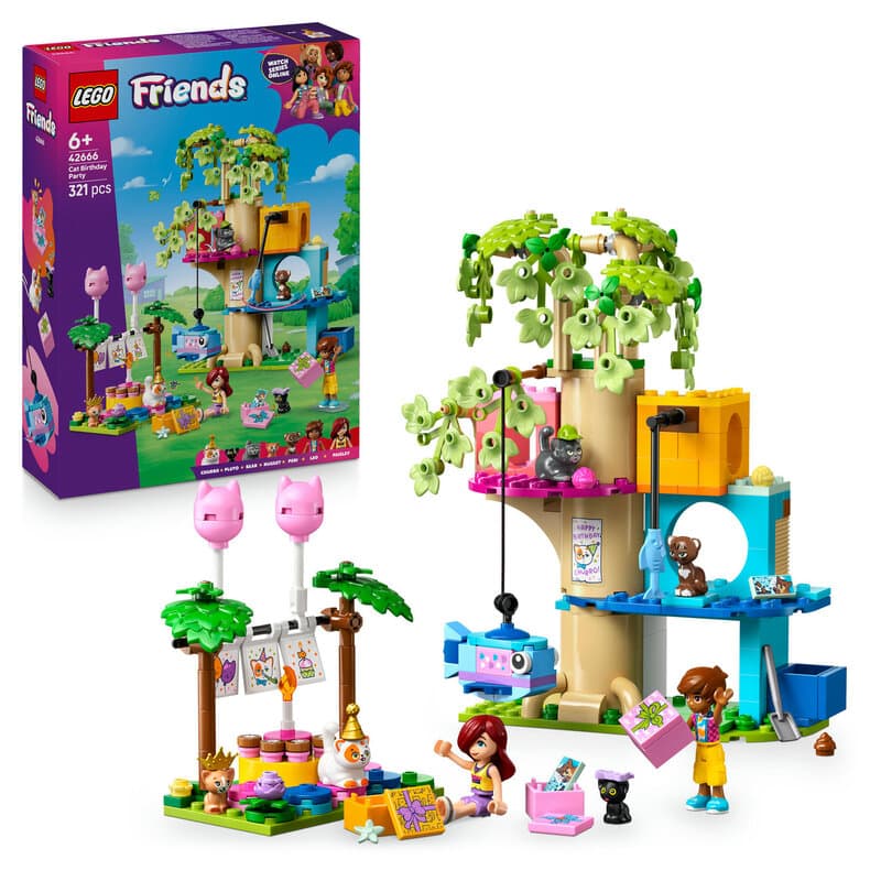 LEGO Friends Kattenverjaardagsfeestje en Boomhut 42666