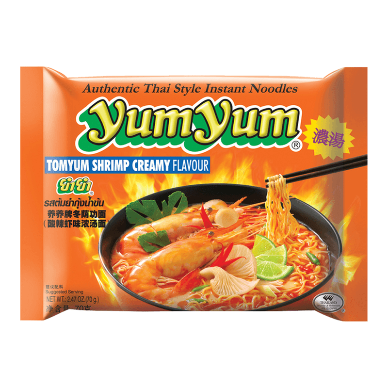 Yum Yum Instantnoedels Romige Tom Yum met garnalen 70 g