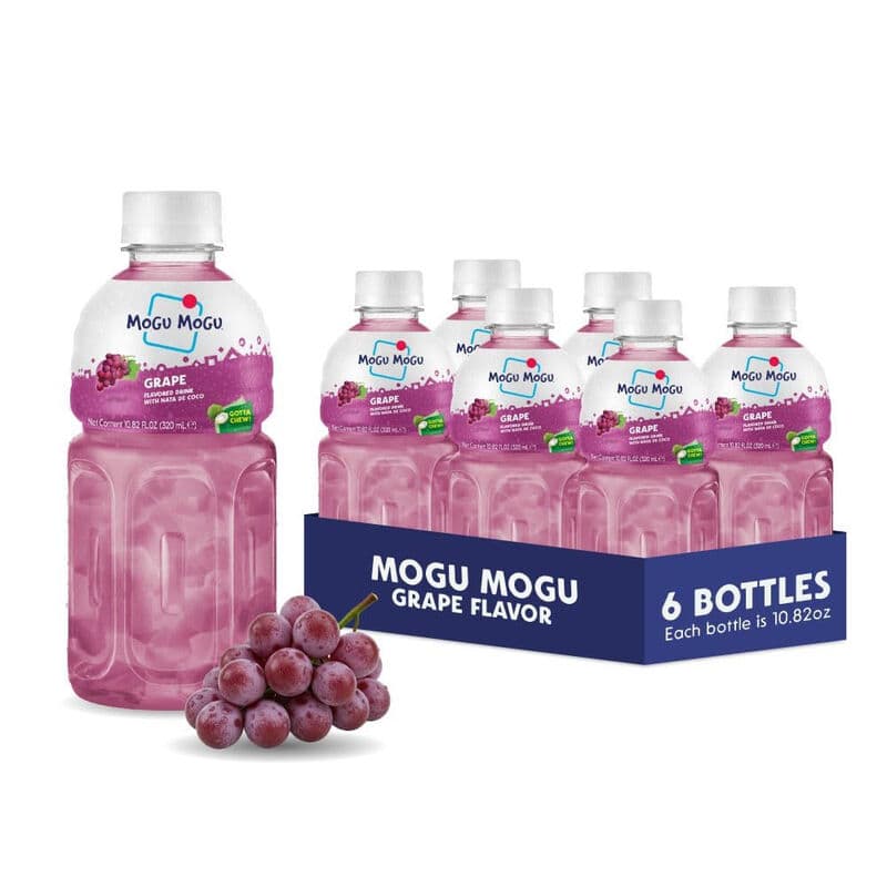 Mogu Mogu Thai Mogu Drink-Druivensmaak 320ml*6 320 ml * 6