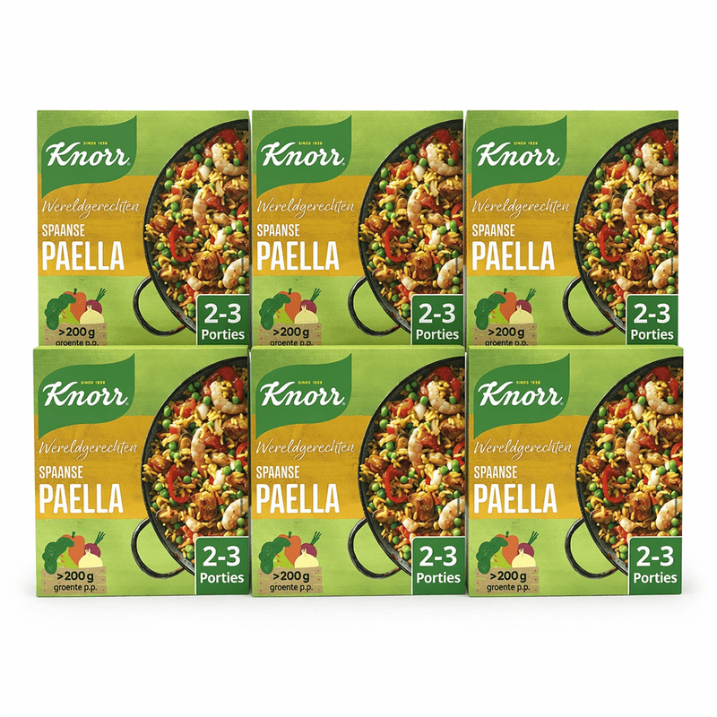 knorr Spaanse paella - 6 x 257 g