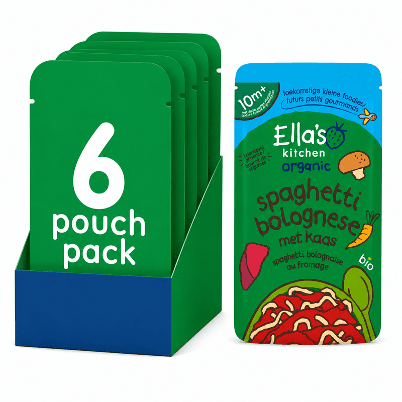 Ella's Kitchen BIO Spaghetti Bolognese Kaas 10M+ 190 g x 6