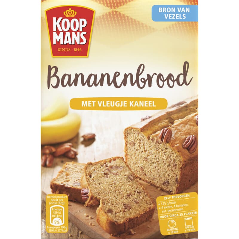 Koopmans Bananenbroodmix - 320 g