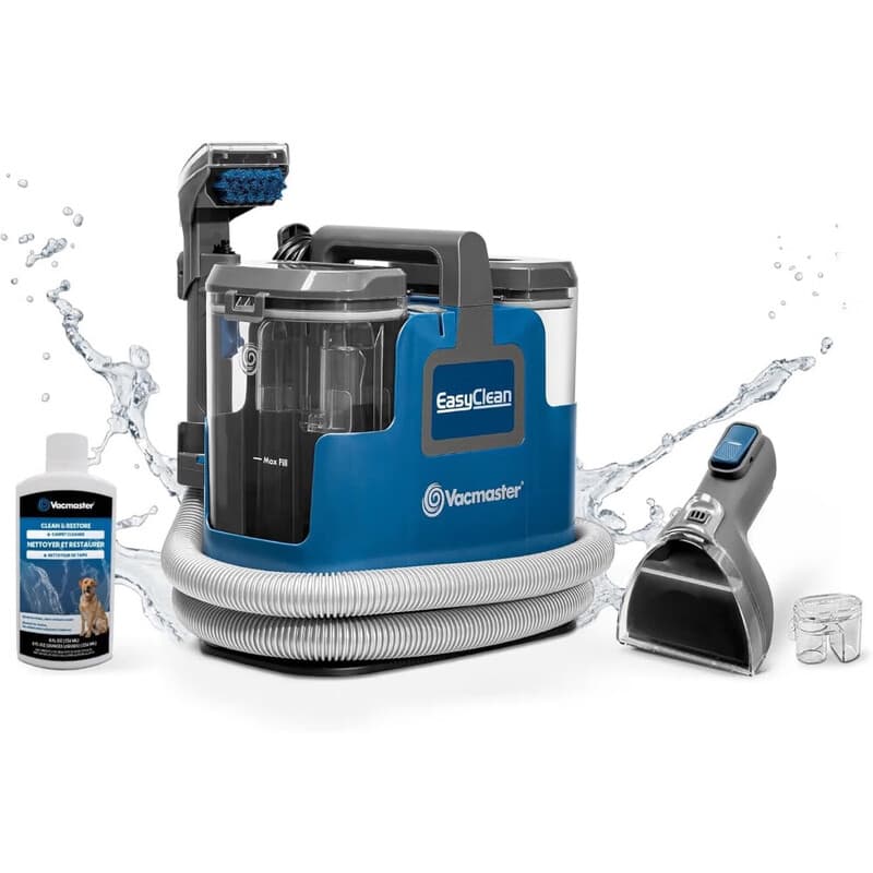 Vacmaster Easyclean Vlekkenreiniger - Tapijtreiniger - Bank Reiniger - Meubelreiniger - Zetelreiniger -Nieuw Model - Waterstofzuiger - Matras Reiniger - Reinigingsmachine – Textielreiniger - SCB0501