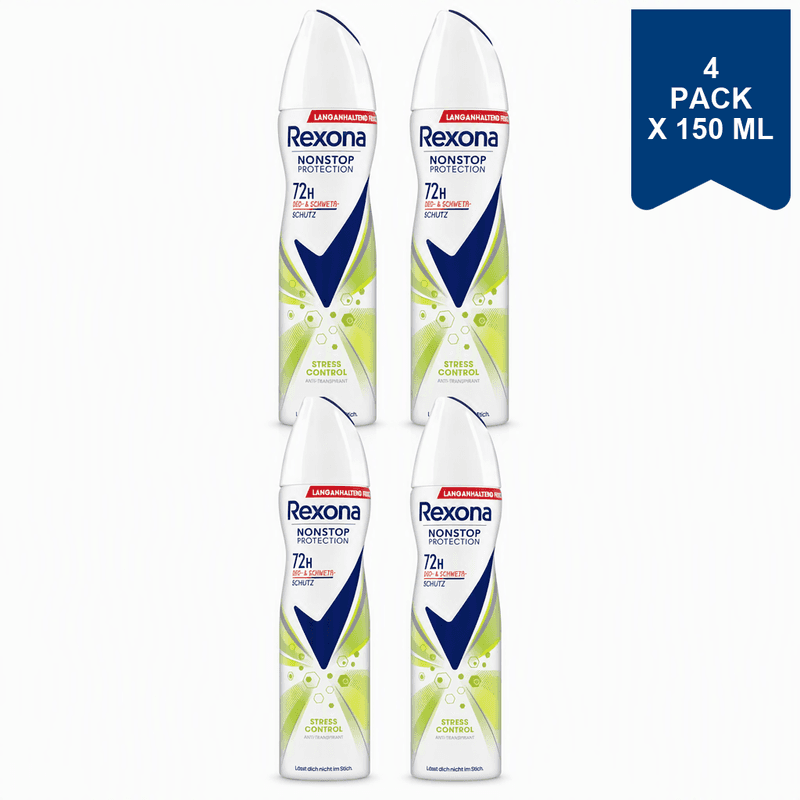 Rexona Deospray Nonstop Protection Stress Control 150 ml (4-Pack)