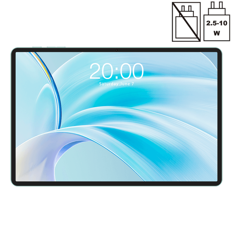 TECLAST P50 tablet 11 inch 90 Hz, Android 15, 8 GB RAM + 12 GB RAM + 128 GB ROM, Dual SIM 4G LTE + 5GHz WiFi, 2 GHz octa-core, 7000 mAh, GPS, Widevine L1, OTG, USB-C, 3,5 mm, metallic behuizing, 2025-model