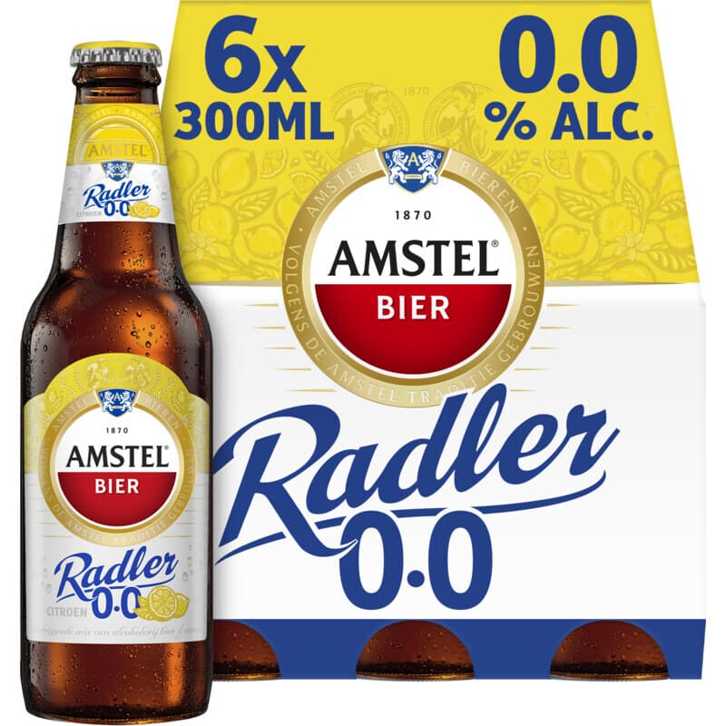 Amstel Radler Citroen 0.0 Bier - 6 x 300 ml