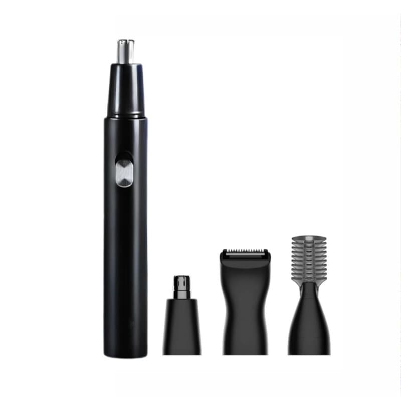 ochama Elektrische Neustrimmer Set met 3 Verschillende Trimkoppen, 360° Roterend Gebogen Mes, Afneembare en Afwasbare Onderdelen, Precisie Wenkbrauwtrimmer, Draadloos Scheerapparaat