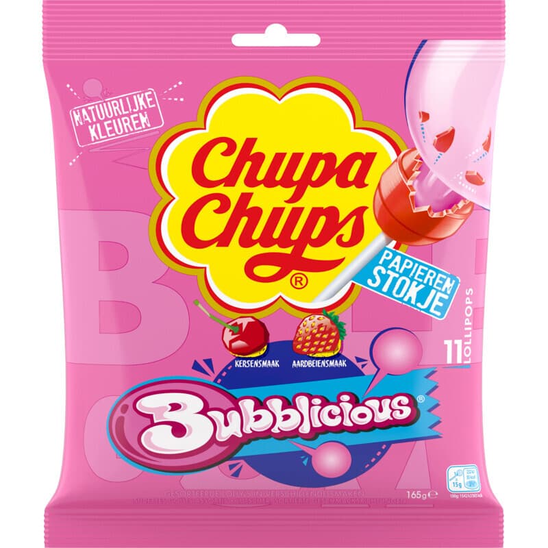 Chupa Chups Bubblicious lolly's - 165 g