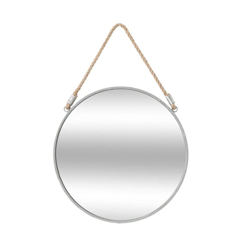 Atmosphera Ronde Wandspiegel - 38 cm, Zilver Metaal