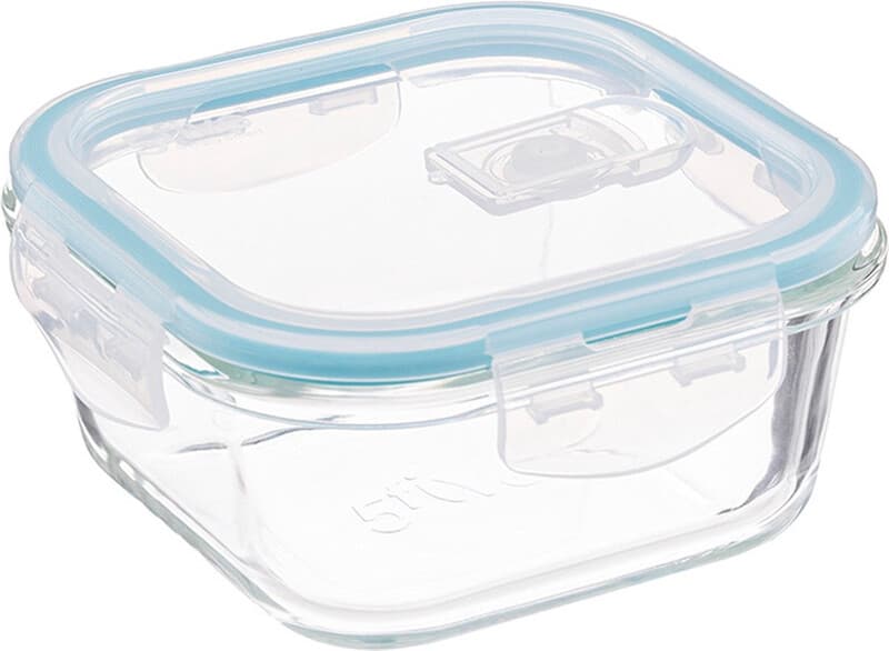 Five® Glazen vershoudbakje -0,53 L - Vaatwasserbestendig, Magnetronbestendig, Luchtdicht, BPA-vrij