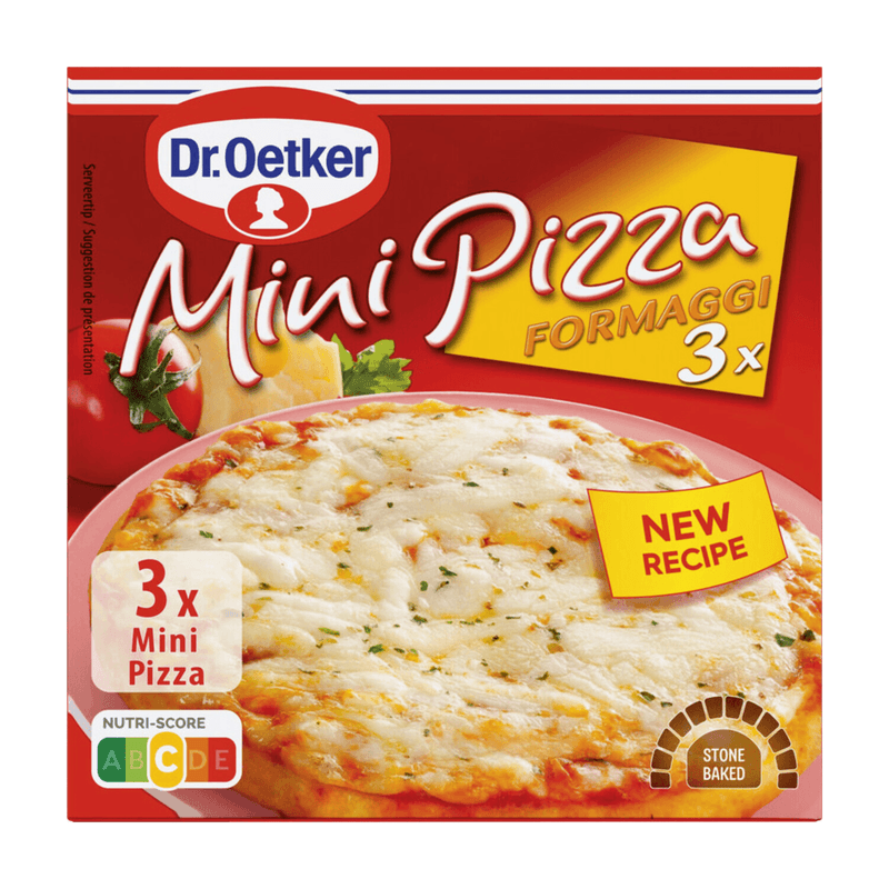 Dr. Oetker Mini Pizza Formaggi - 3 stuks