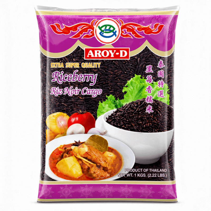 AROY-D Riceberry rijst (zwarte rijst) 1 kg