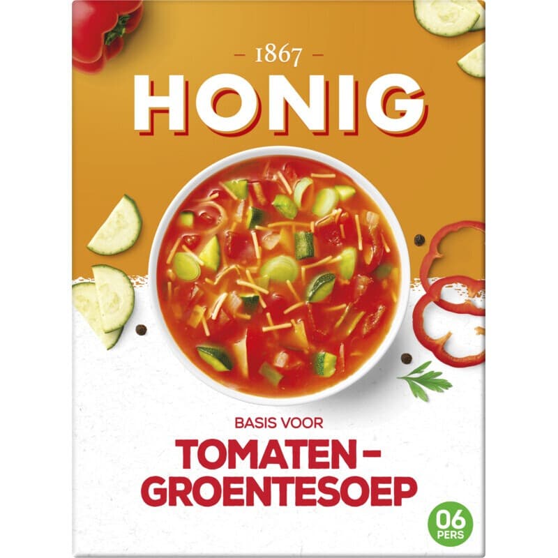 Honig Basis Soep Tomaat Groente - 79 g