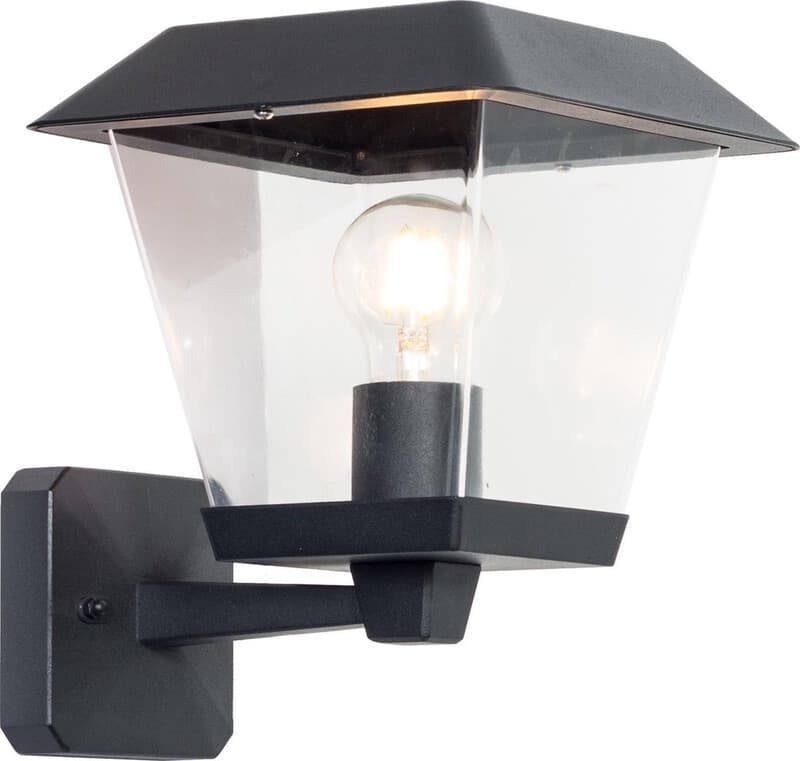 Aigostar wandlamp B-02 IP65 GU10 (lamp niet inbegrepen) enkel zwart vierkant