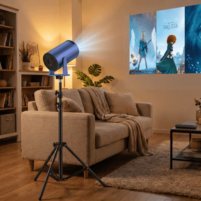 Projector met Standaard Bundel-XBJ Draagbare Blauwe Projector+1,7 m Projectorbeugel