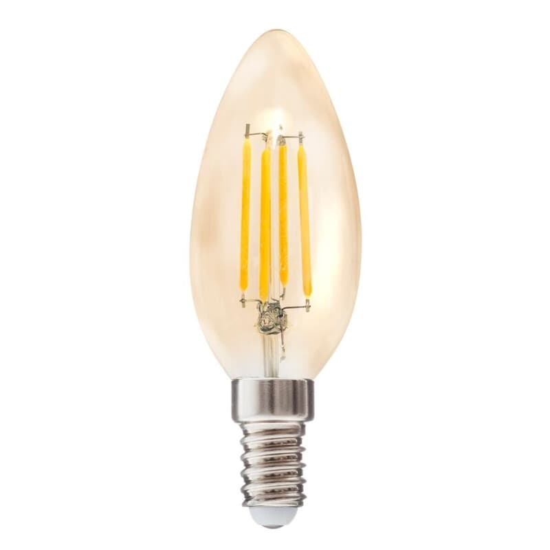 Atmosphera LED Lamp Vlam C35 - Amber, D. 3,5 x H. 9,9 cm