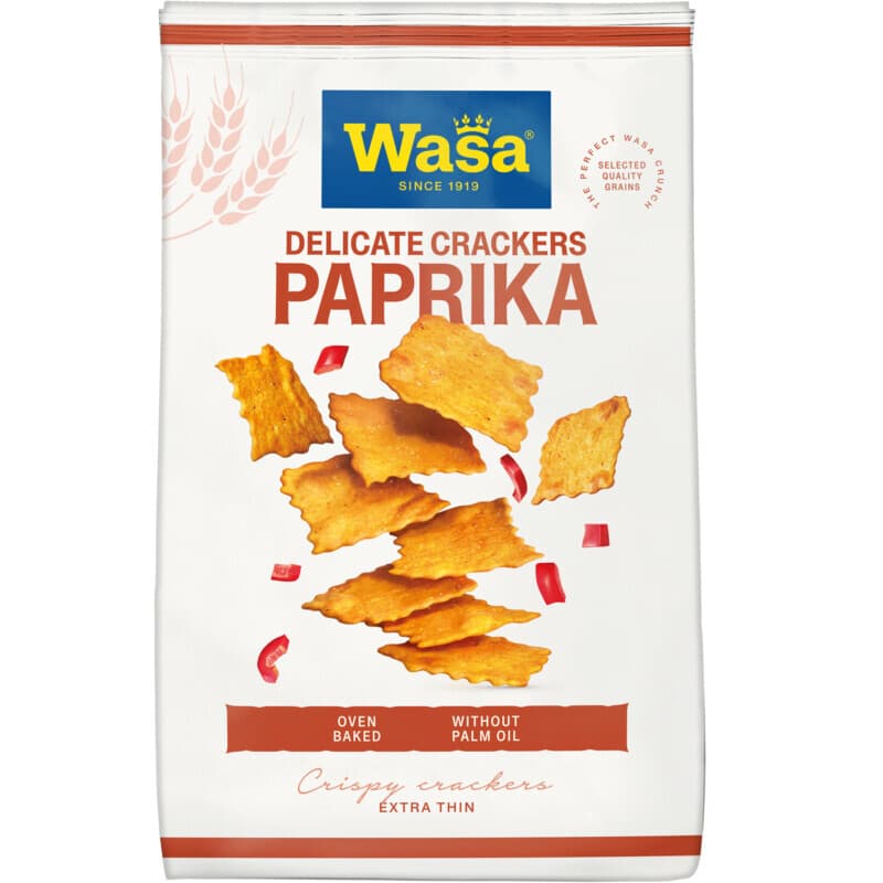 Wasa Delicate Crackers Paprika - 150 g