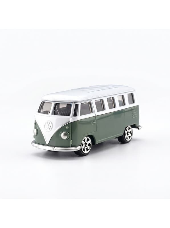 CCA Schaal 1:56 Volkswagen T1 Bus Die-Cast Modelauto – Pocket-Sized Speelgoedauto met Vering – Verjaardagscadeau voor Jongens