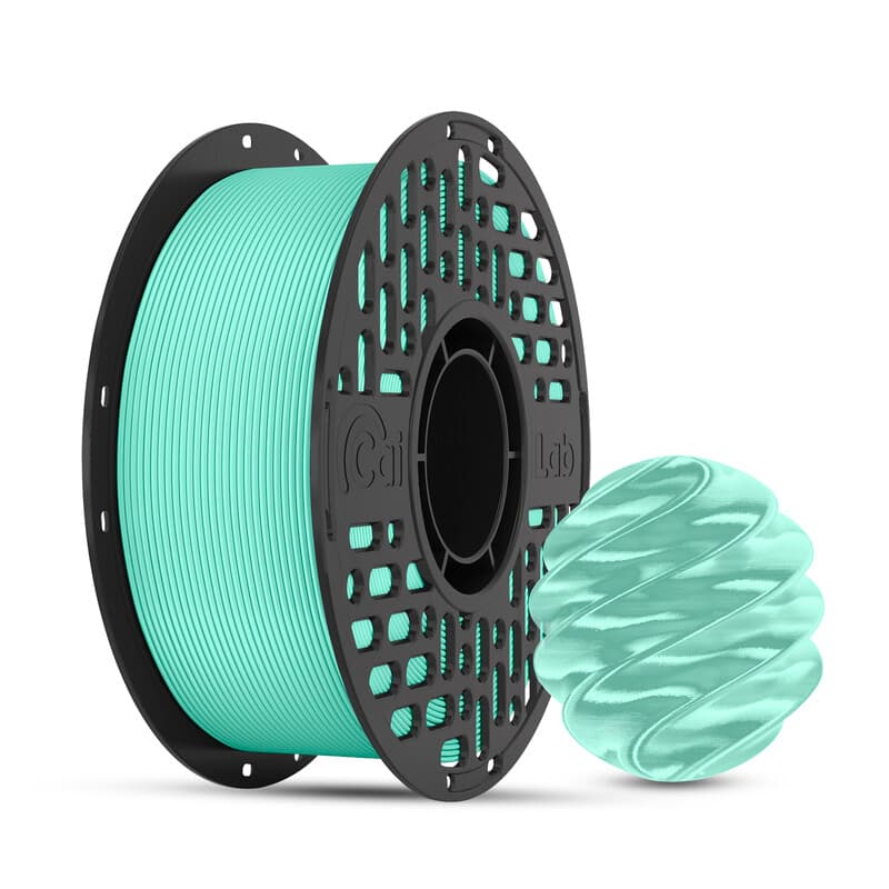 CaiLab PLA 3D-printerfilament met zijdeglans, eenkleurig - roodborstjeseiblauw