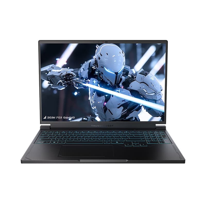 Thunderobot Radiant S16 gaminglaptop, 16-inch QHD+ 240 Hz 2K-scherm, AMD Ryzen 7 7745HX, 16 GB DDR5 RAM, 1 TB SSD, NVIDIA GeForce RTX 5060, RGB-toetsenbord met achtergrondverlichting, Wi-Fi 6, zwart